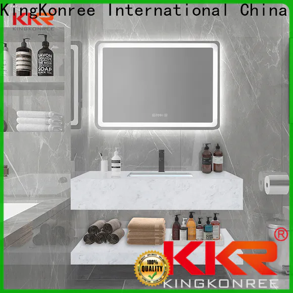 KingKonree wall hung vanity basin sink for bathroom
