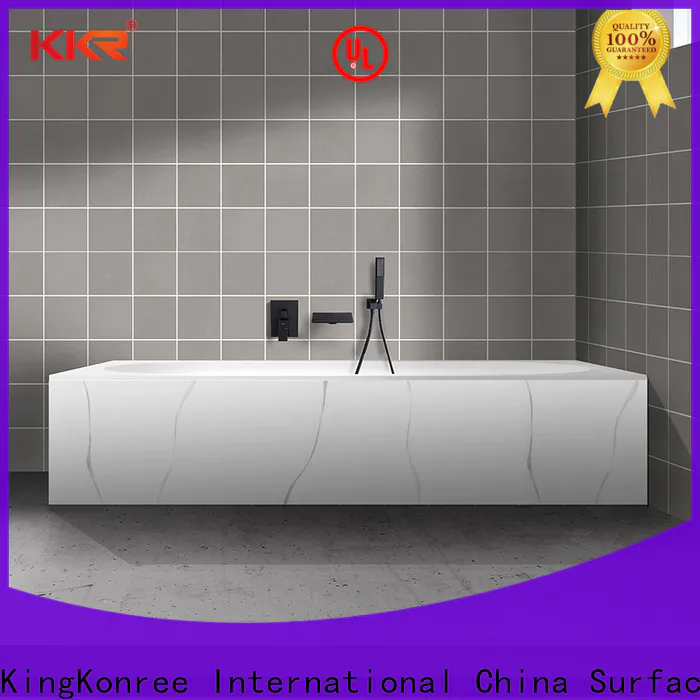 bulk production stone resin bath free design for shower room