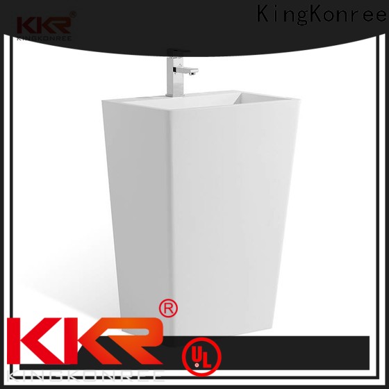 KingKonree artificial floor standing basin design for hotel