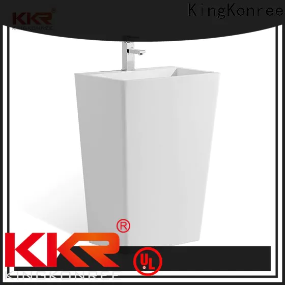 KingKonree artificial floor standing basin design for hotel