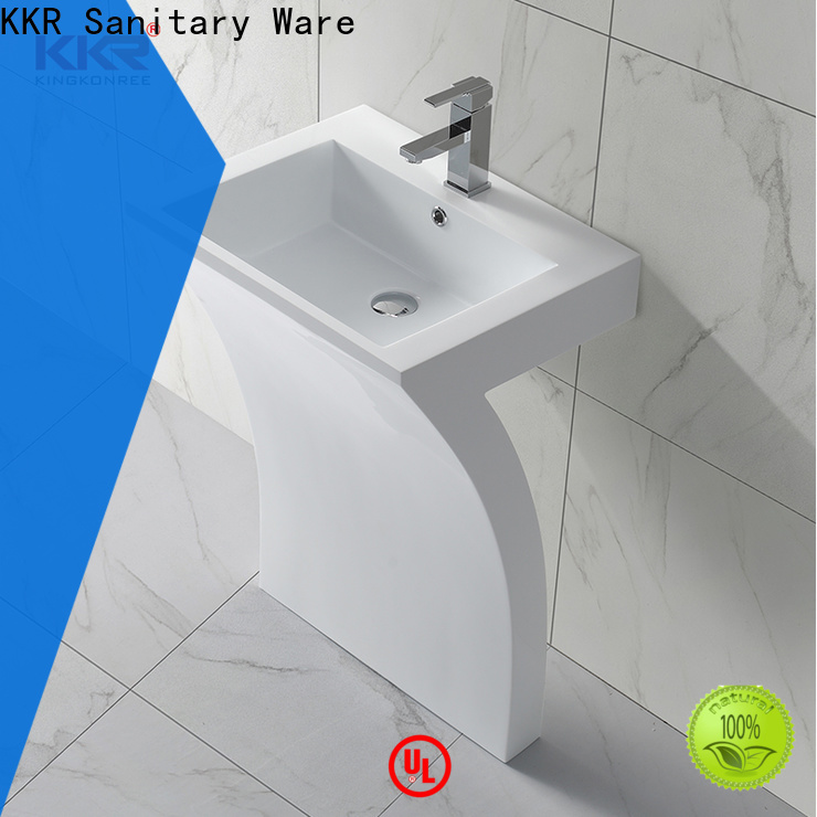 KingKonree stand alone bathroom sink design for hotel