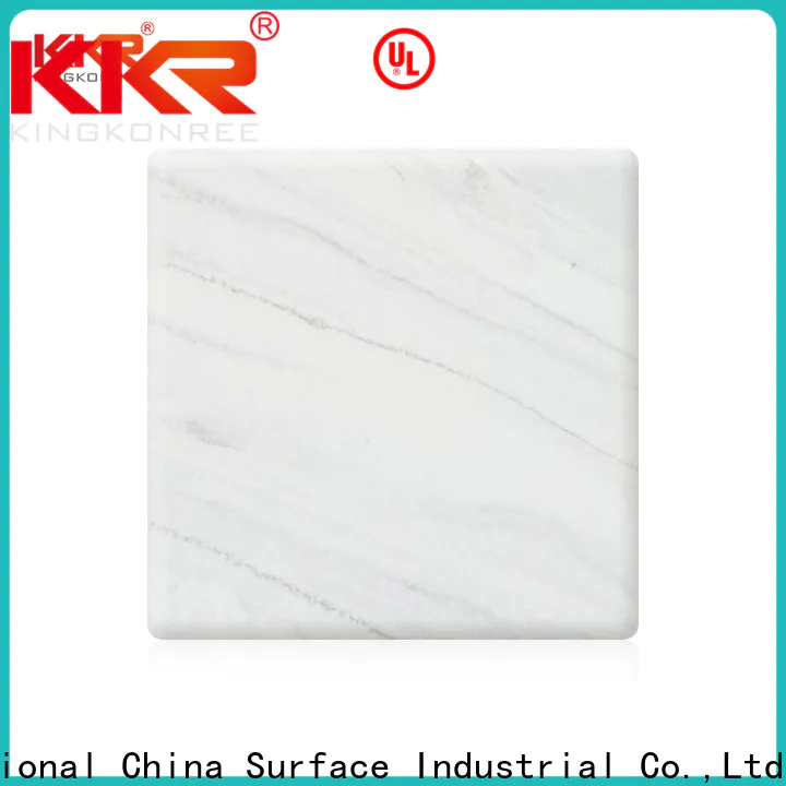KingKonree white acrylic solid surface from China for home
