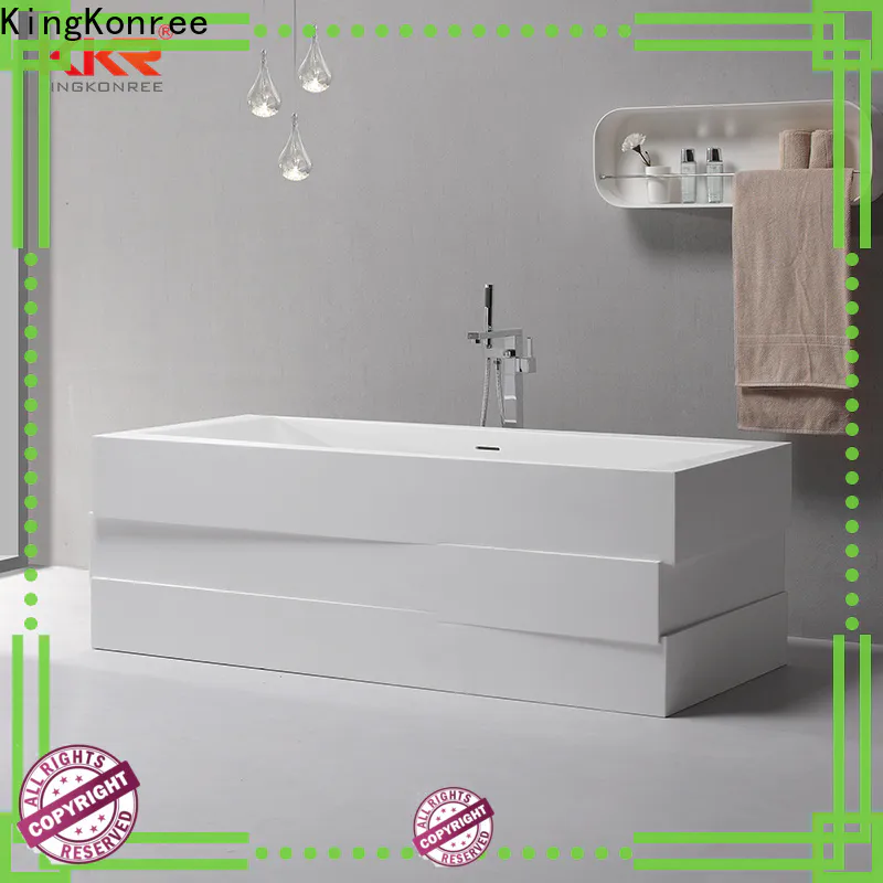 KingKonree bulk production stone bathtub free design for family decoration