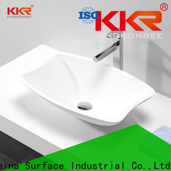 KingKonree elegant above counter vessel sink design for room