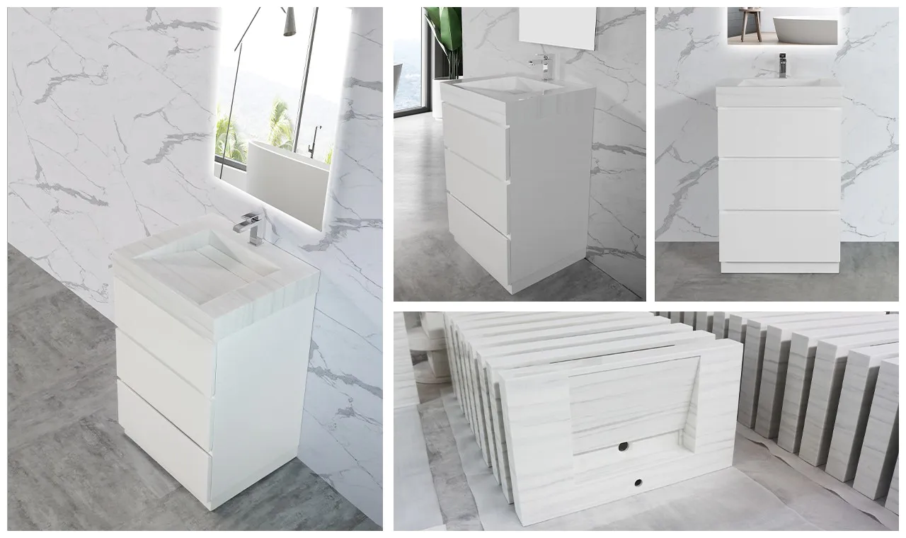 durable single vanity cabinet customized for home