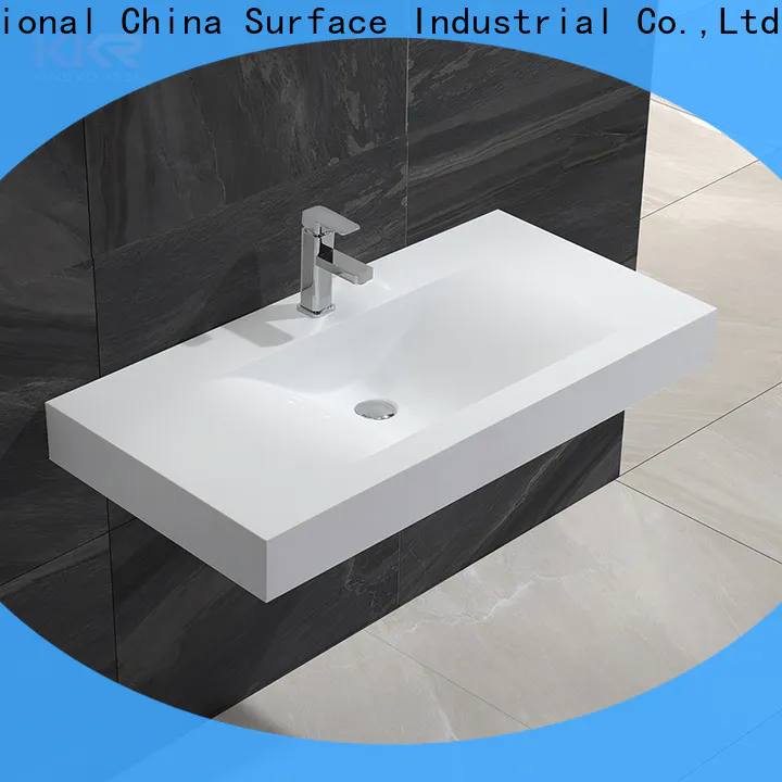vanity small wall hung basin supplier for hotel