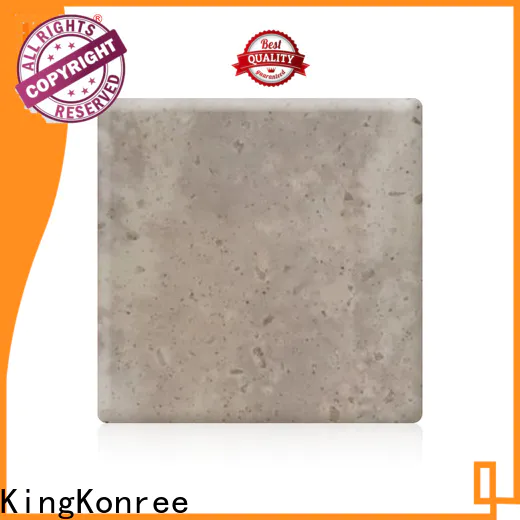 KingKonree modified acrylic solid surface directly sale for hotel