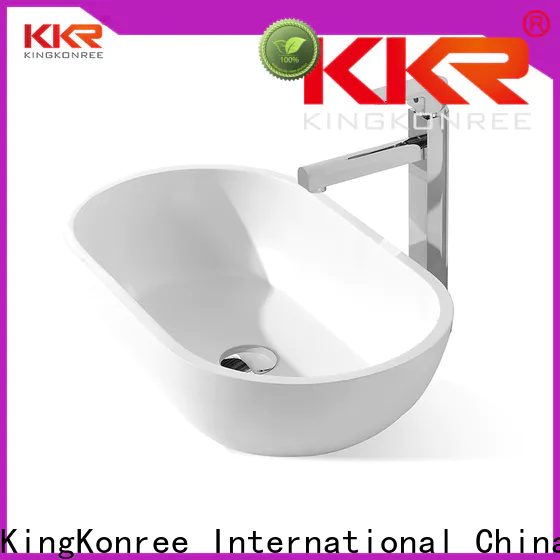 white above counter sink bowl design for hotel