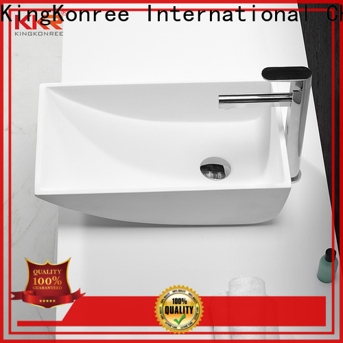KingKonree above counter vessel sink supplier for hotel