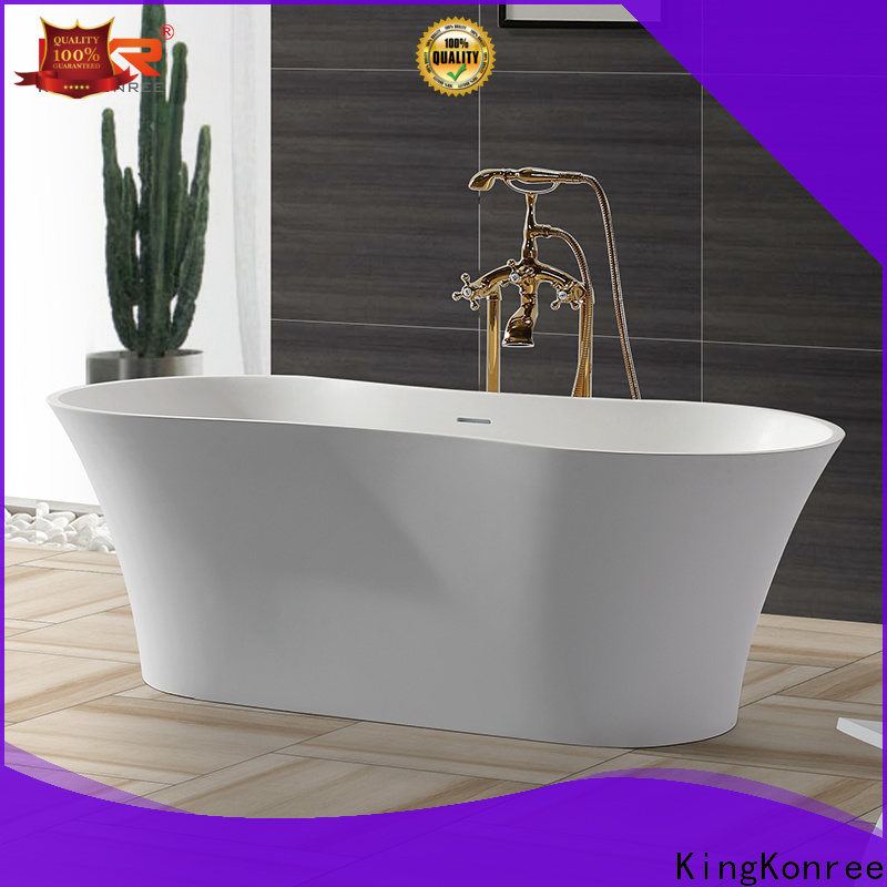 KingKonree quality artificial stone bathtub free design for hotel