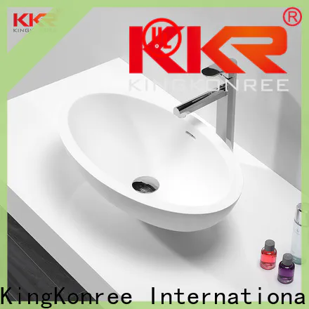 KingKonree black above counter vanity basin customized for hotel
