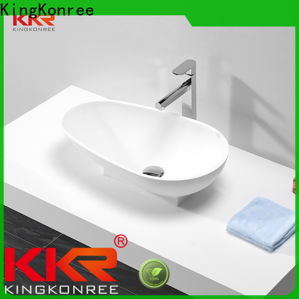 KingKonree durable table top wash basin design for home