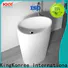 KingKonree solid free standing wash basin manufacturer for hotel
