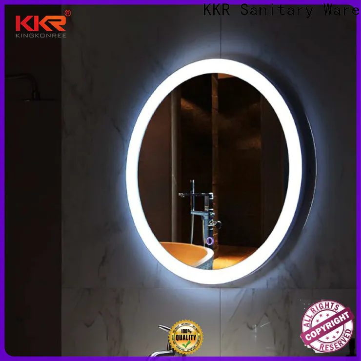 KingKonree hung decorative bathroom mirrors customized design for toilet