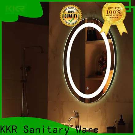 KingKonree corner mirror with led lights supplier for bathroom