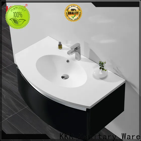 overflow solid surface wash basin top-brand for hotel