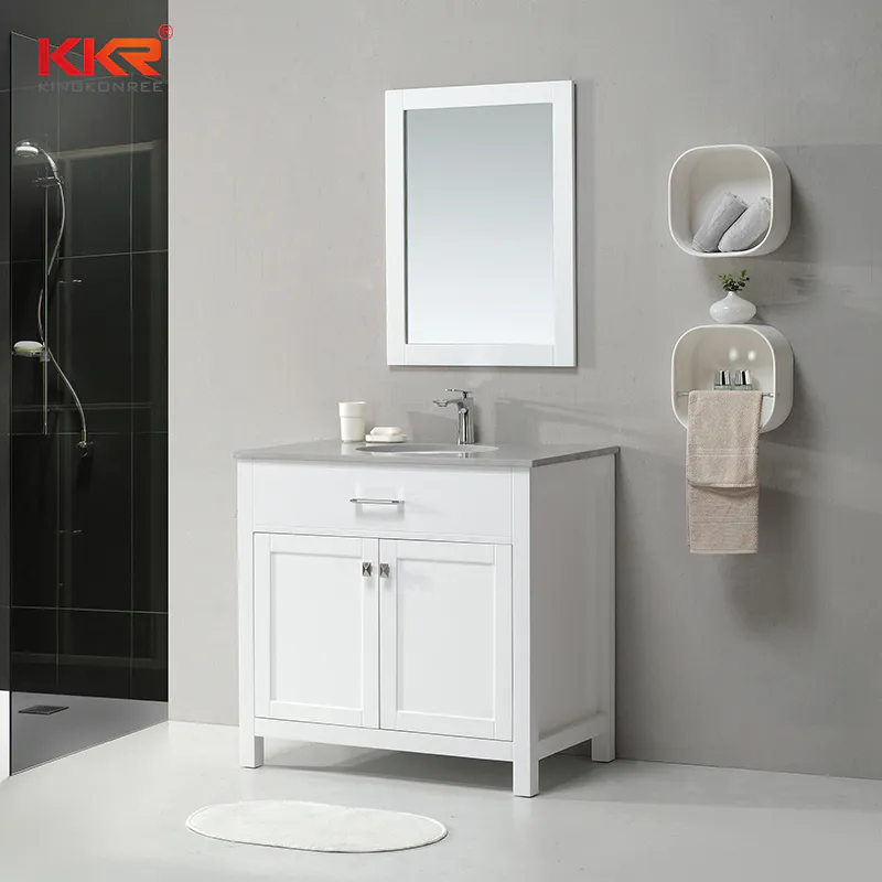 Modern Design Vanity Bathroom Cabinet Match for Vanity Countertop KKR-706CF