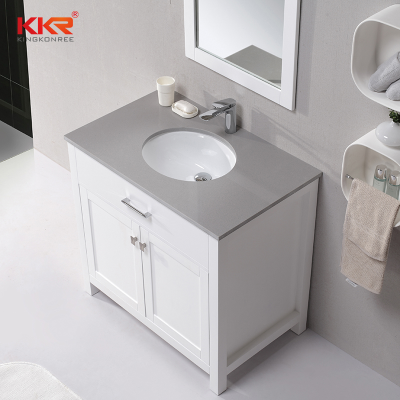 Modern Design Vanity Bathroom Cabinet Match for Vanity Countertop KKR-706CF