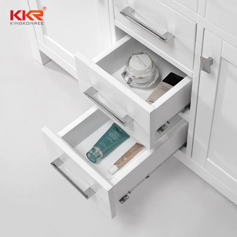 Hot Sale European Style Design Marble Vanity Bathroom Cabinet KKR-707CF