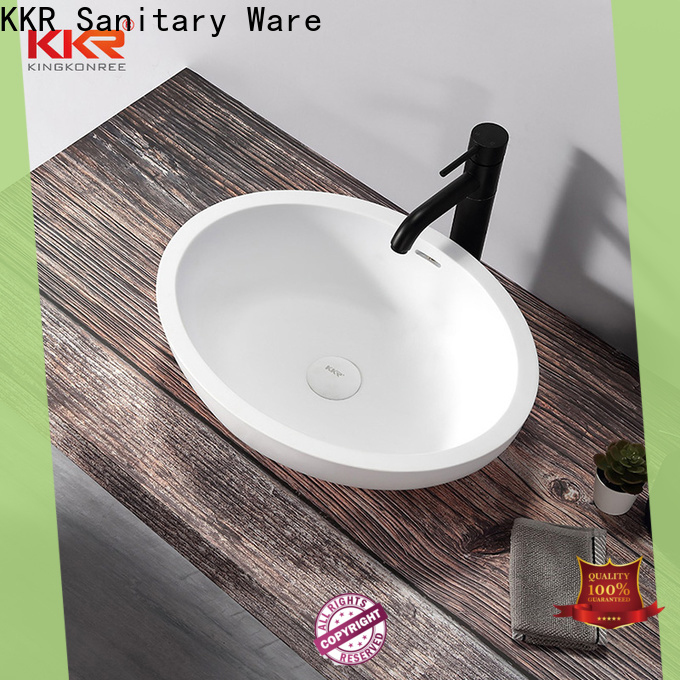 KingKonree durable small countertop basin customized for hotel