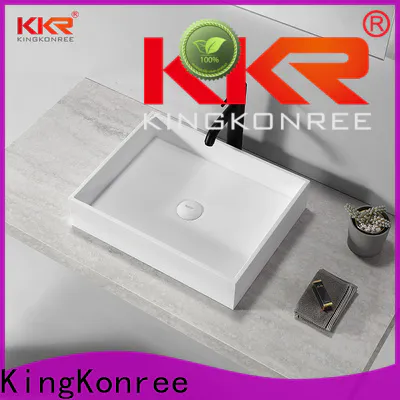 KingKonree sanitary ware small countertop basin cheap sample for restaurant