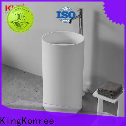 KingKonree rectangle free standing wash basin factory price for motel
