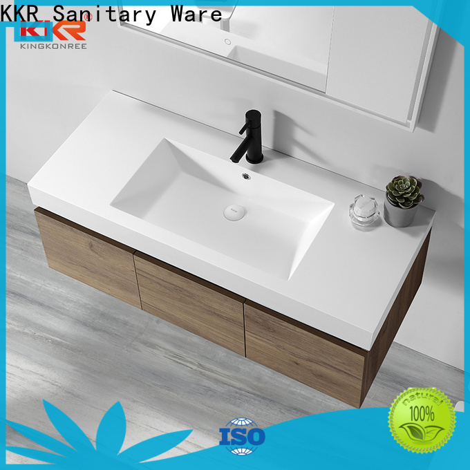 KingKonree elegant basin with cabinet price supplier for bathroom