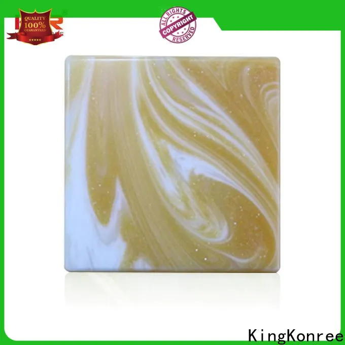 KingKonree acrylic solid surface countertops top brand for bathroom