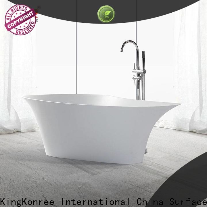 KingKonree stone resin bathtub free design for shower room