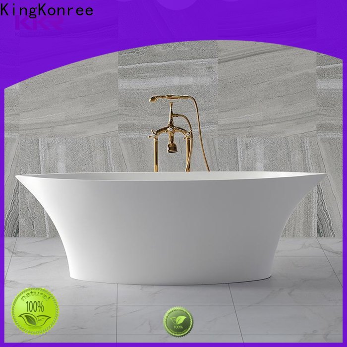 KingKonree hot-sale stone freestanding bath free design for hotel