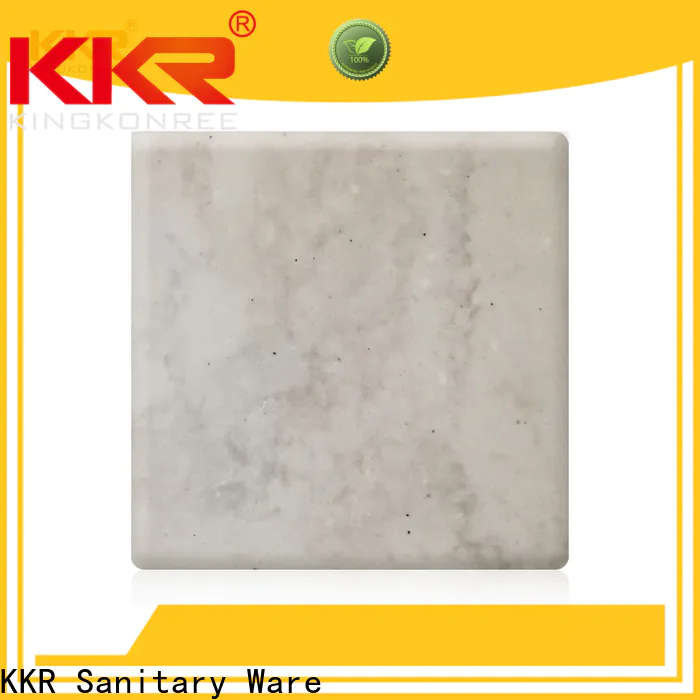 KingKonree marble solid surface sheets for sale customized for hotel