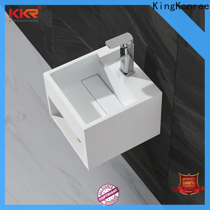 KingKonree thin edge wall hung wash basin manufacturer for home
