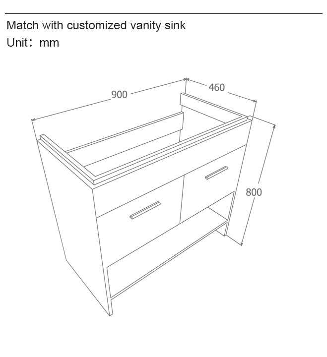 KingKonree excellent vanity cabinet with sink manufacturer for households