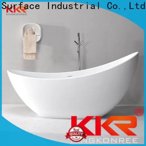 KingKonree high-end freestanding soaking bathtub ODM for hotel