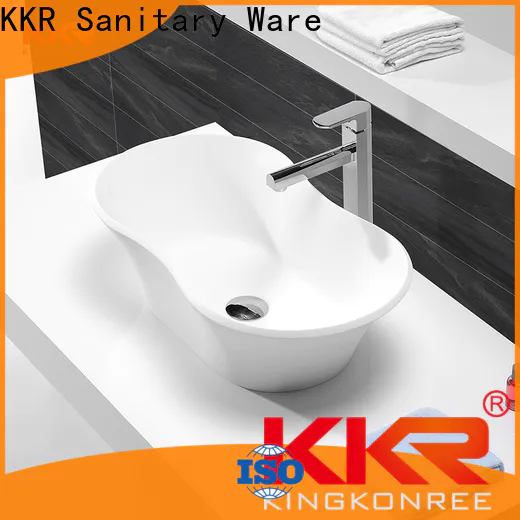 KingKonree elegant above counter vanity basin customized for restaurant