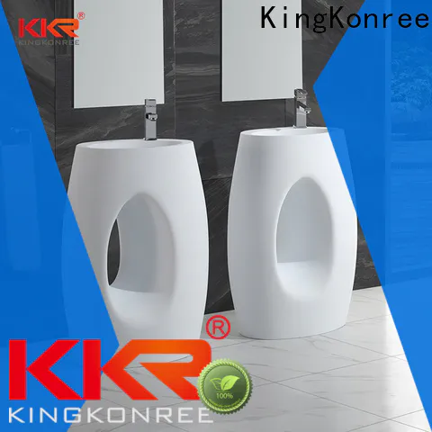 KingKonree thin freestanding basin manufacturer for motel