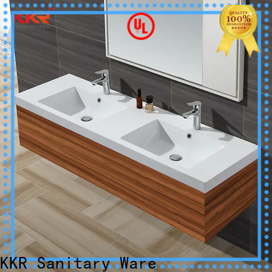 elegant hand basin with cabinet customized for motel