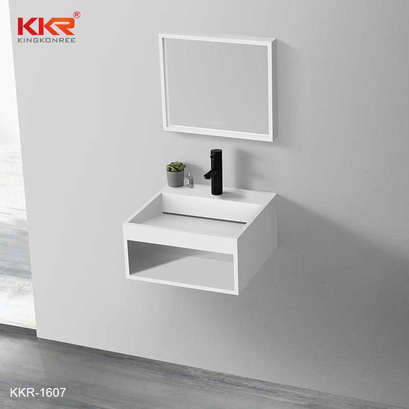 European Design Slopef Solid Surface Bathroom Wash Hand Basin KKR-1607