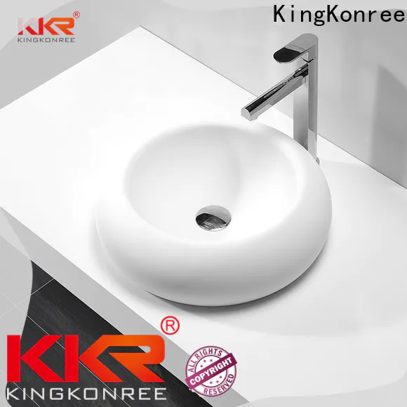 KingKonree elegant above counter vanity basin cheap sample for hotel