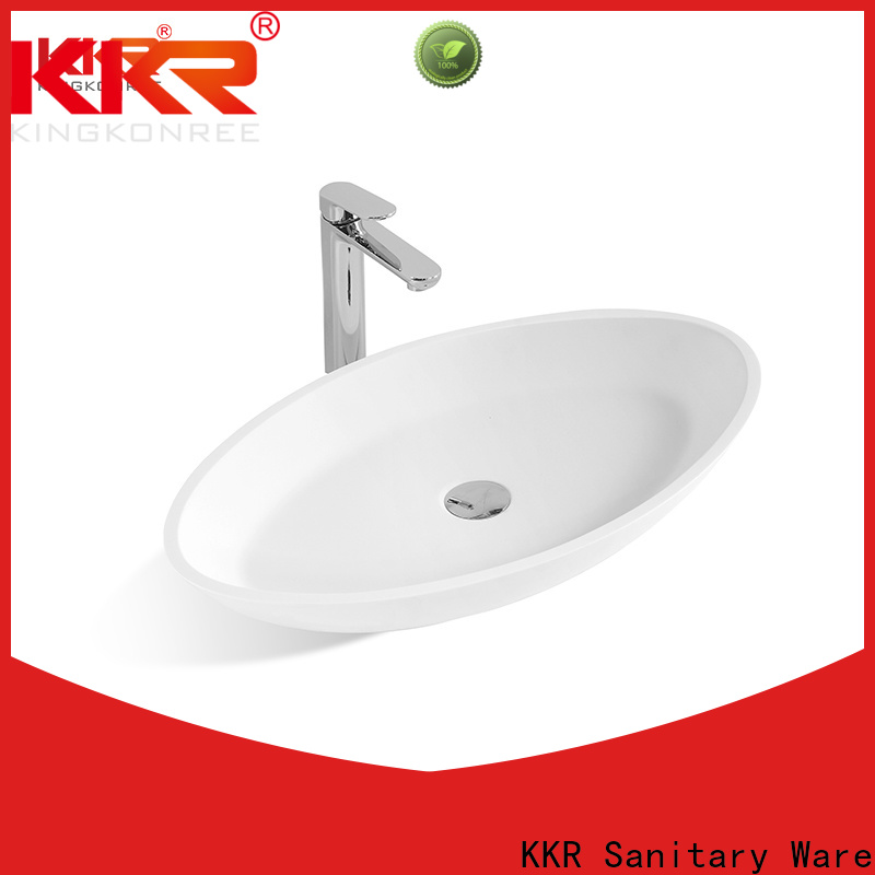 KingKonree marble small countertop basin customized for home