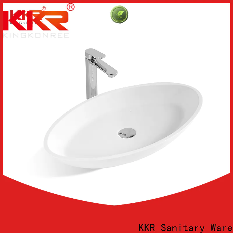 KingKonree marble small countertop basin customized for home