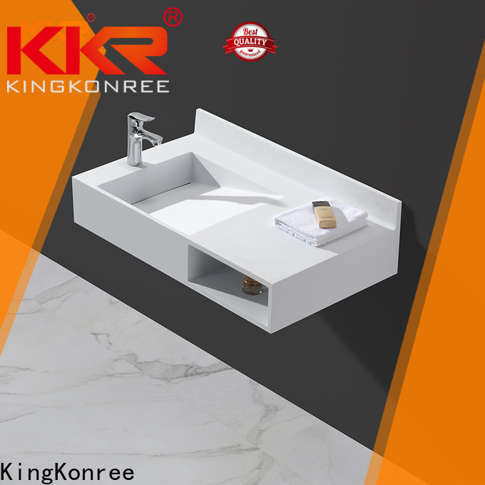 KingKonree fashion wall mount bath sink sink for hotel