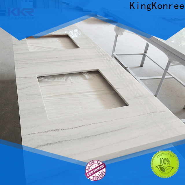 KingKonree white quartz bathroom countertops manufacturer for bathroom