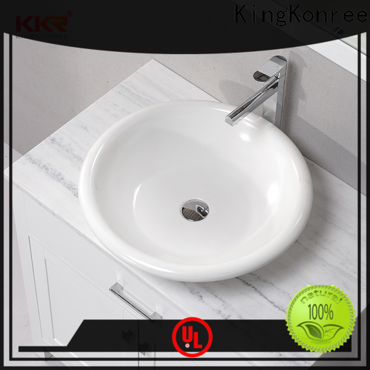 KingKonree standard top mount bathroom sink supplier for hotel