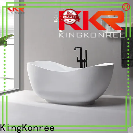 KingKonree high-end rectangular freestanding tub OEM for shower room