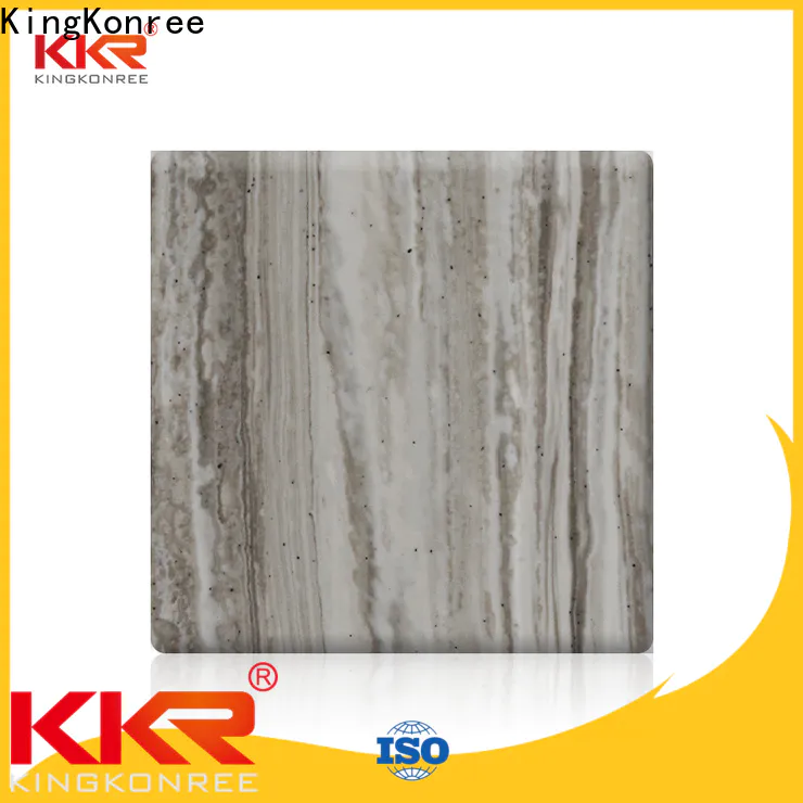 KingKonree white acrylic solid surface sheet supplier for indoors