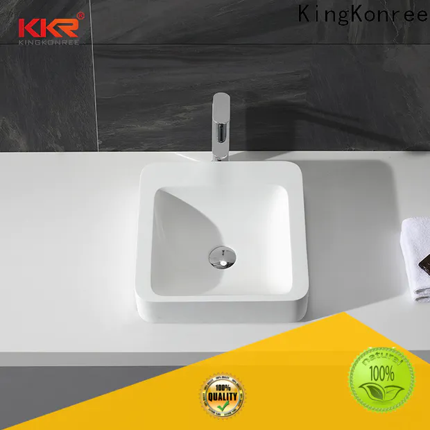 KingKonree kkr1052 above counter vanity basin customized for restaurant
