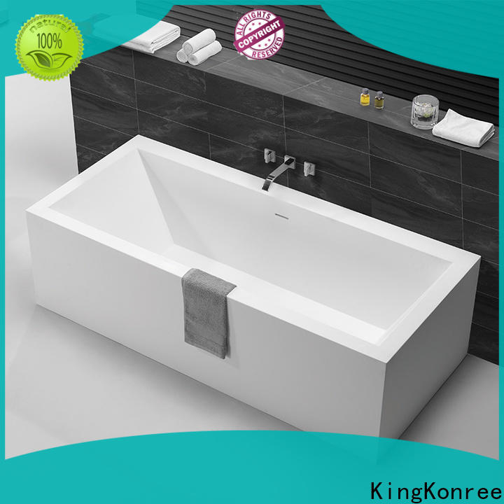 KingKonree black stone resin bath ODM for shower room