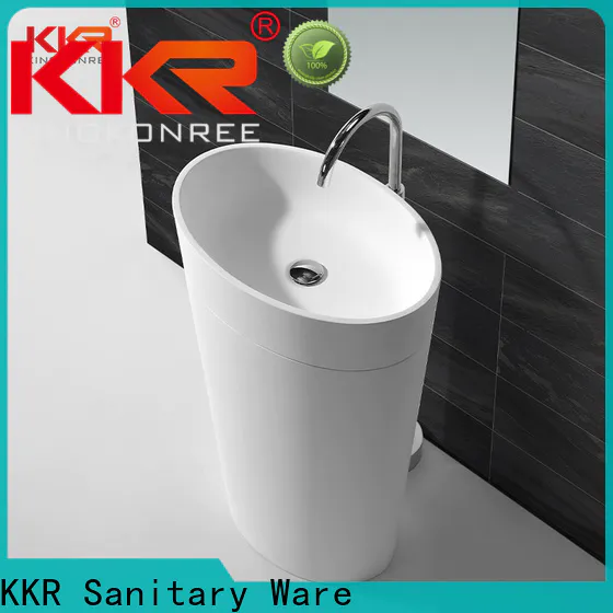 KingKonree artificial floor standing basin manufacturer for bathroom