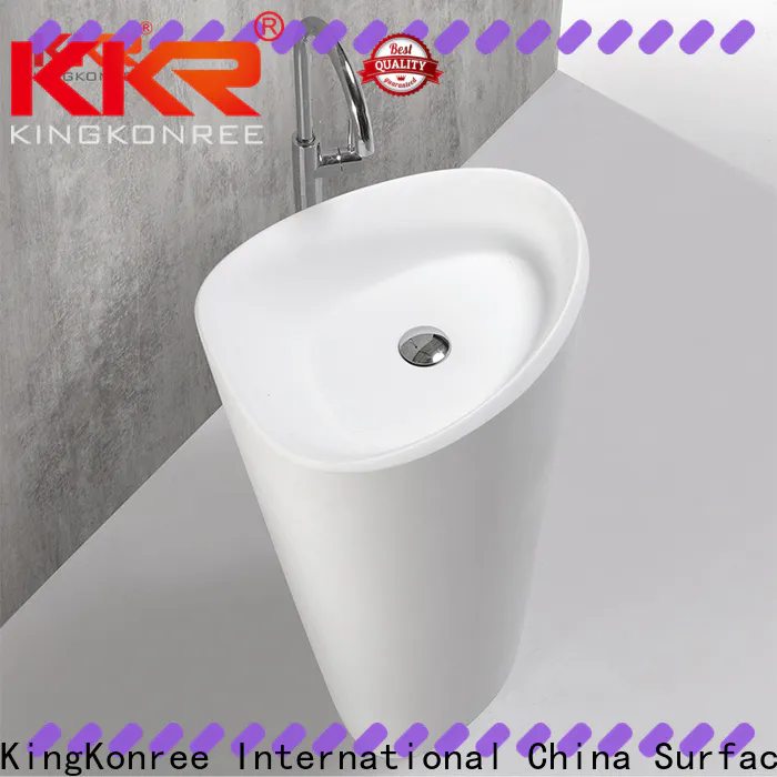 KingKonree gel freestanding bathroom basin supplier for hotel